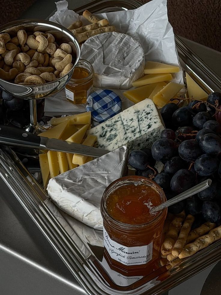 Cheese and charcuterie tray
